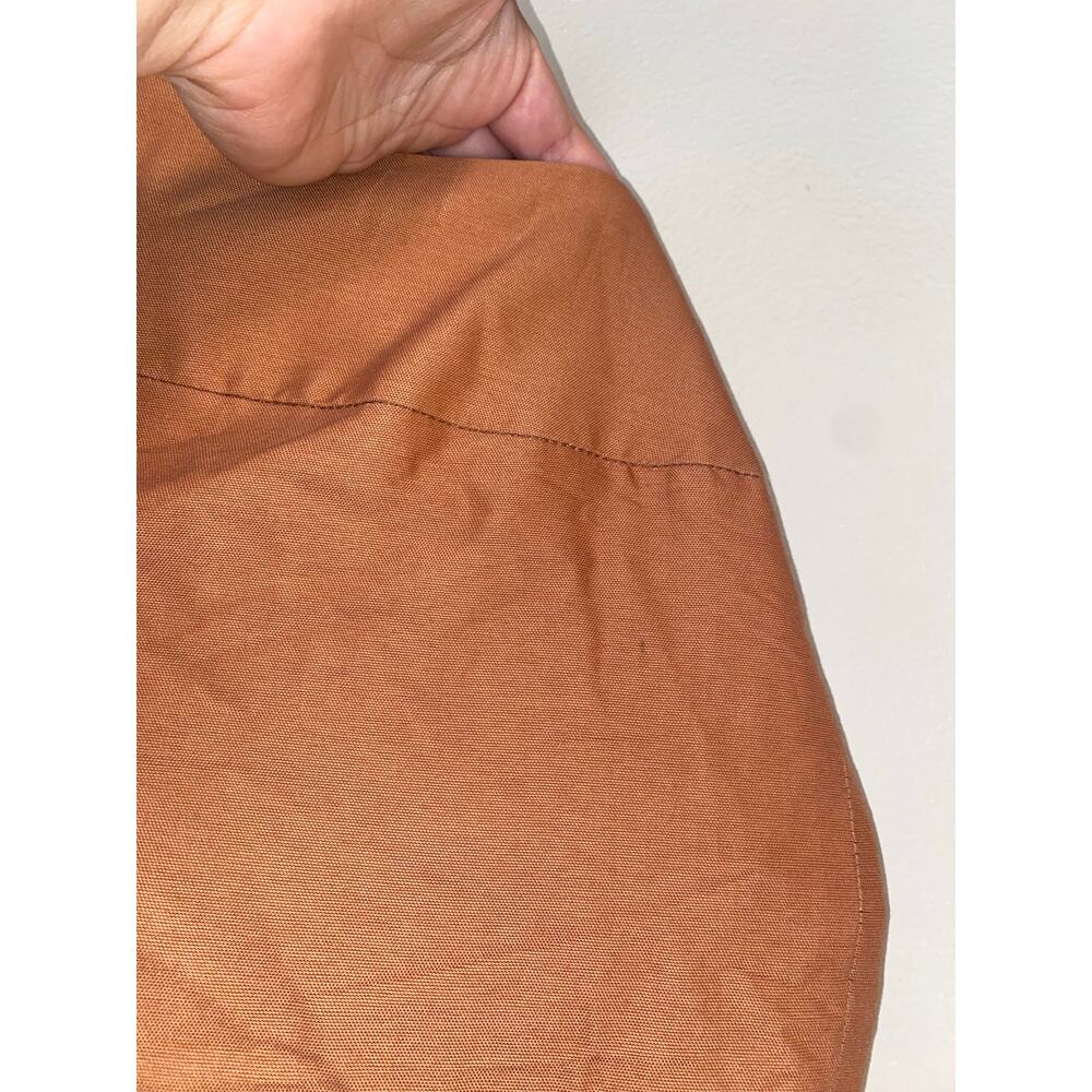 Vintage versus versace tie waist satin trim burnt orange pants womens 30x30 - Picture 4 of 8